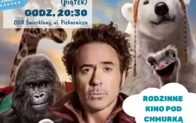 Zdjęcie do RODZINNE KINO POD CHMURKĄ - &quot;Doktor Dolittle&quot;