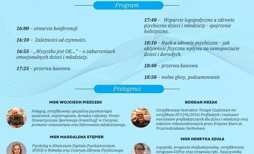 Zdjęcie do Konferencja "Bo dziecko rośnie tylko raz... Zaburzenia emocjonalne dzieci i młodzieży"